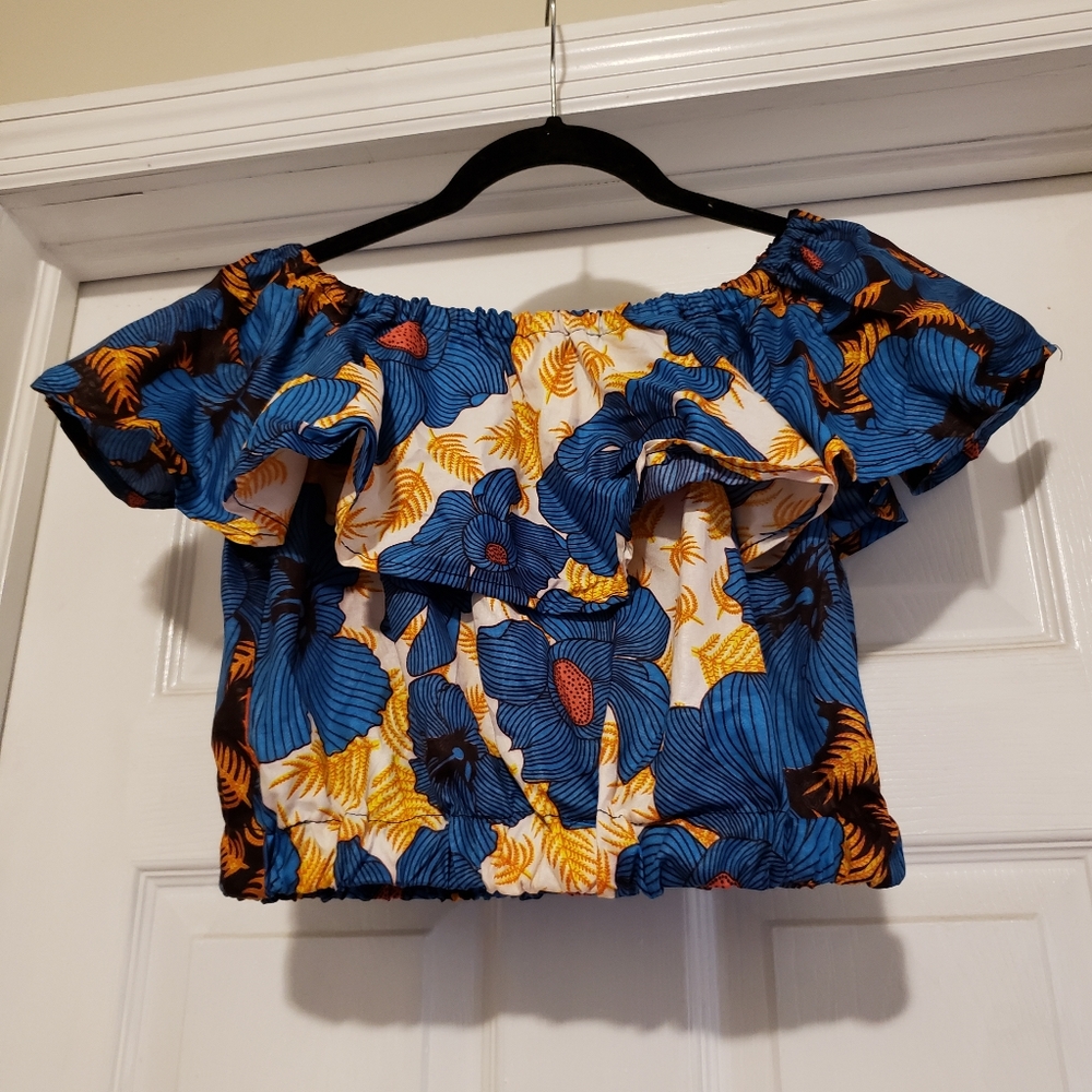 Ankara Crop Top